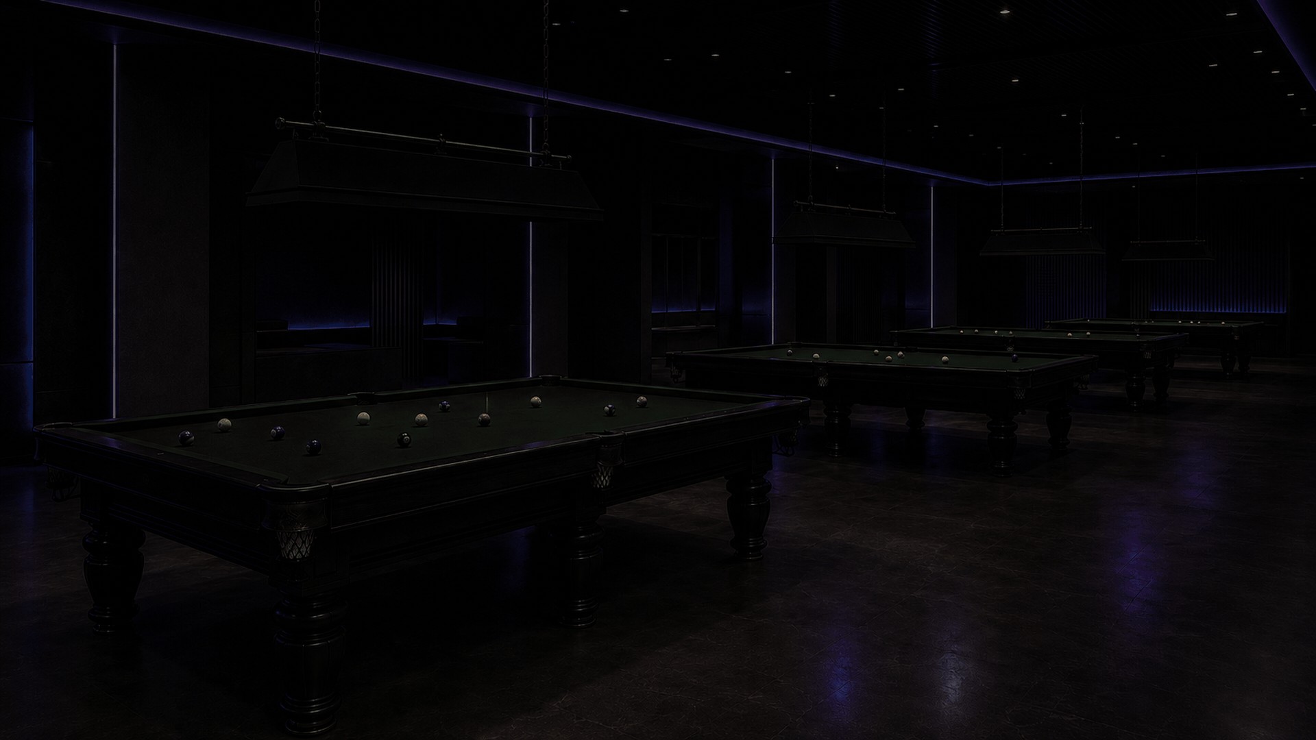 طاولات بليارد تعمل إنارتها تلقائياً عند بدء الجلسة من خلال CyberX